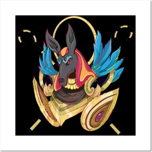 Egyptian God Anubis Posters and Art